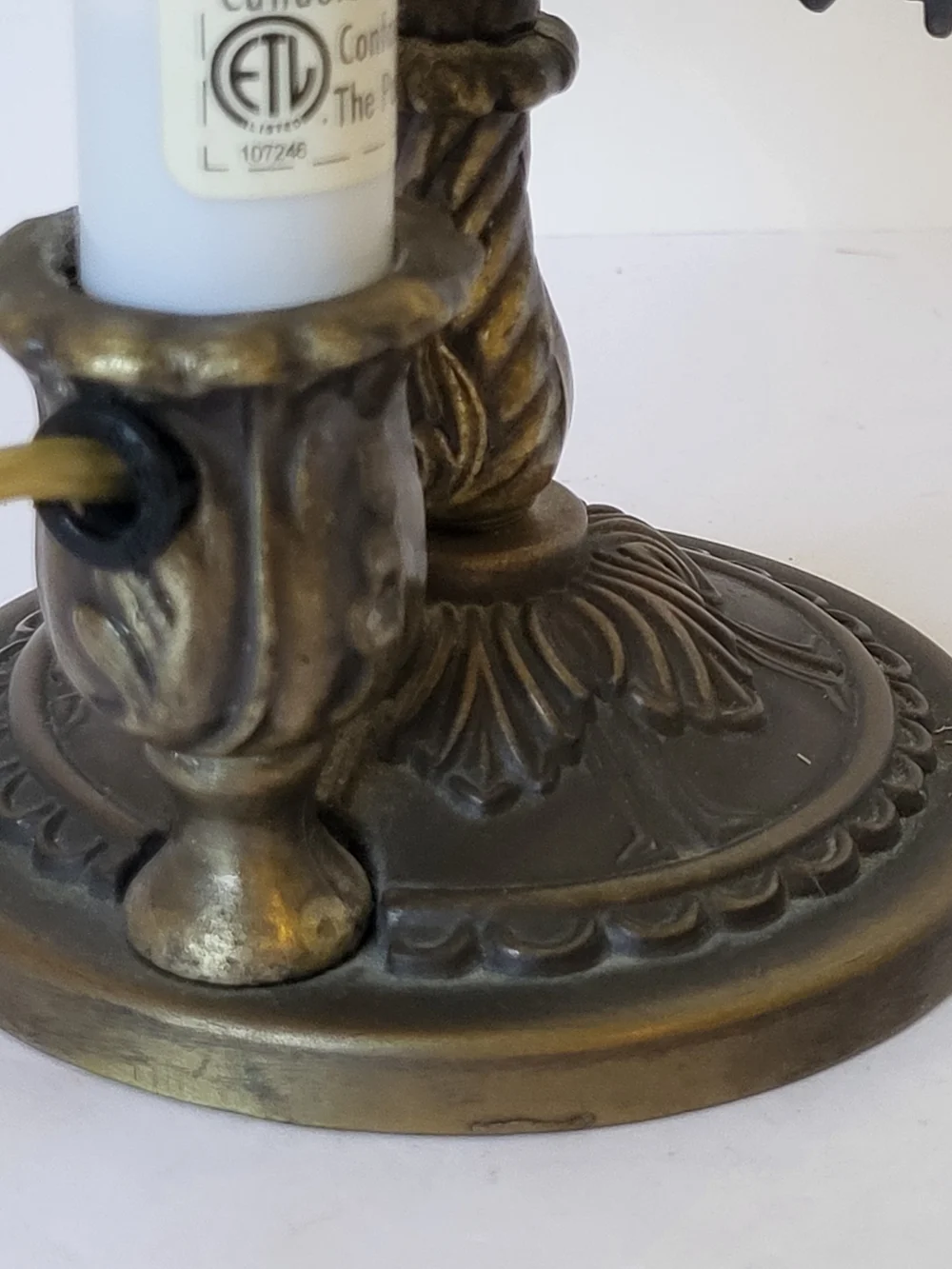 1990s Victorian Stand Lithopane Accent Lamp By The Porcelain Garden